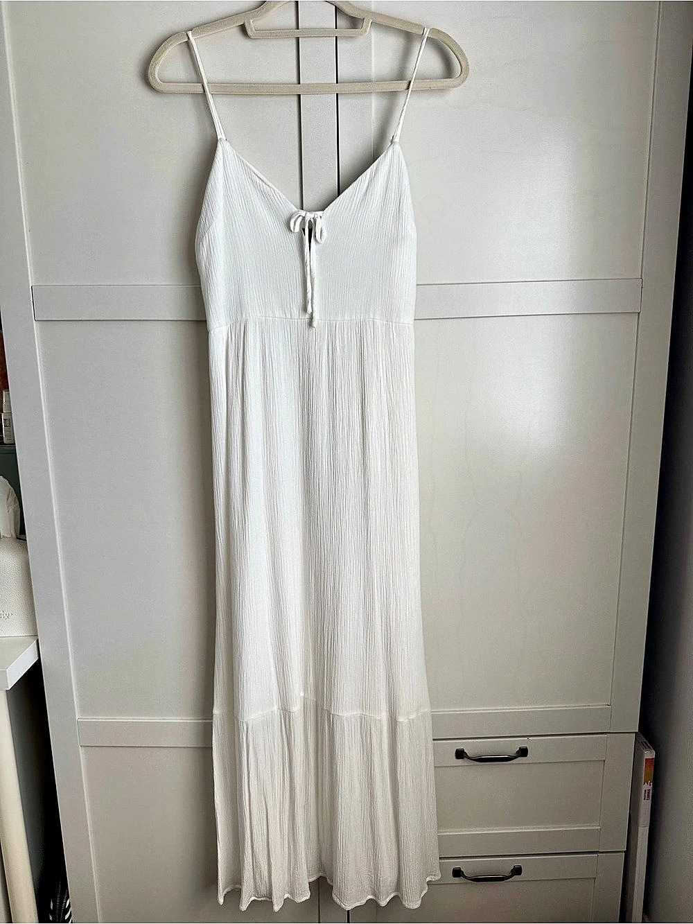 Forever 21 White Maxi Dress Size Medium Like New